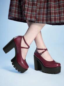 Zapatos de tacón para mujer - Rojo - Ver 5