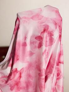 Slumberist Women's Sexy Backless Tie Strap Draped Neck Printed Mermaid Nightgown Sexy Dresses For Women Pink Floral Dress Valentine's Day Rose Nightgown - Pink - View 7