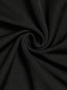 GlowEve New Elegant French Style Fashion Suit, Pleated Square Neck Flattering Bust, Slim Fit Long Sleeve T-Shirt + Elastic Waist Asymmetric Hem Skort, Casual Sexy Versatile Women 2-Piece Set - Multicolor - View 5