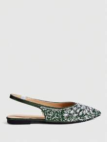 CUCCOO TILAWA Women Flats Valentine's Day - Dark Green - View 2