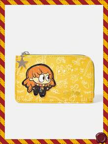 HARRY POTTER X SHEIN Cute Cartoon Convenient Change Purse - Yellow - View 1