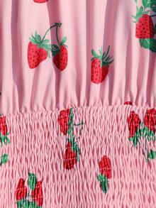 Vivid Eden 大码女式浪漫休闲度假沙滩日常穿着碎花连衣裙，适合情人节 - 粉色 - 查看 6