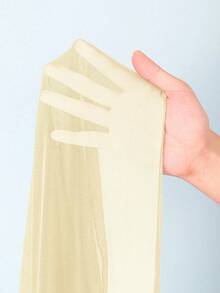 Swim Basics 女士纯色休闲百搭罩衫及迷你裙套装 - 淡黃色 - 查看 6