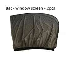 2件装汽车前后窗遮阳防蚊网罩，适用于轿车，玻璃遮阳网反光遮阳篷保护窗膜轿车 - 彩色 - 查看 6