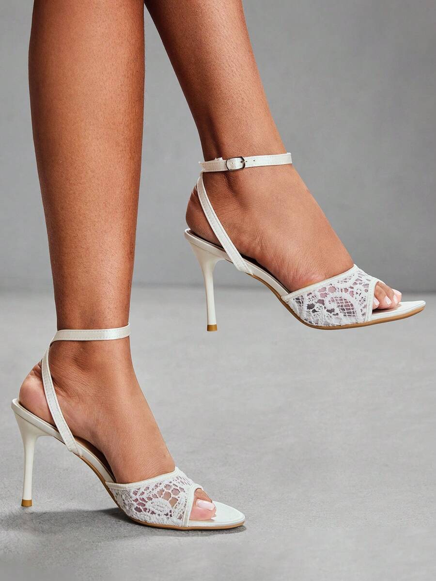 CUCCOO SZL Giày sandal đế mỏng màu trơn đơn giản dành cho nữ - trắng - Xem 1