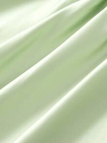 SHEIN MOD 大码复古宫廷绿荷叶边露肩连衣裙，适合度假、约会、生日庆祝、下午茶和节日穿着。 - 薄荷綠 - 查看 4