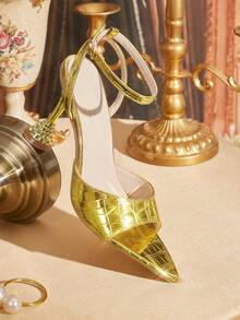 CUCCOO TILAWA 女士经典简约时尚高跟凉鞋 - 金色 - 查看 4