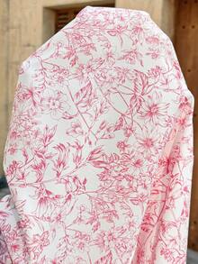 Lyckli Robe de maternité élégante à imprimé floral et design à nœud pour soirée - Rose bonbon - Voir 6