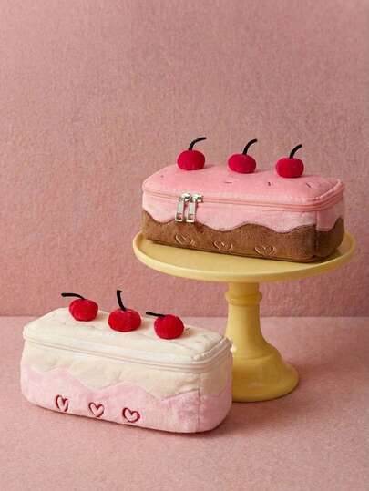 Joivida 1PC Creative Pencil Box, Makeup Bag & Pencil Case, Large Capacity Stationery Storage Bag For Girls, Gift For Women, Travel, Desktop Organizer