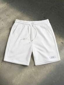 SWAVVY Men's Drawstring Waist Casual Versatile Daily Wear Shorts - Grey - View 4