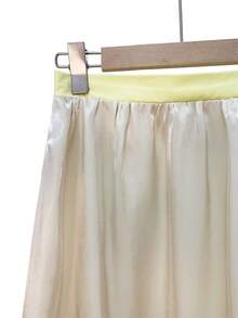 GlowEve Ladies Weave Summer Skirts For Vacation - Apricot - View 4
