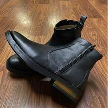 Botin de caballero en piel de res - Negro - Ver 2