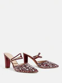 CUCCOO TILAWA Women Pumps Valentine's Day - Burgundy 1 - View 6