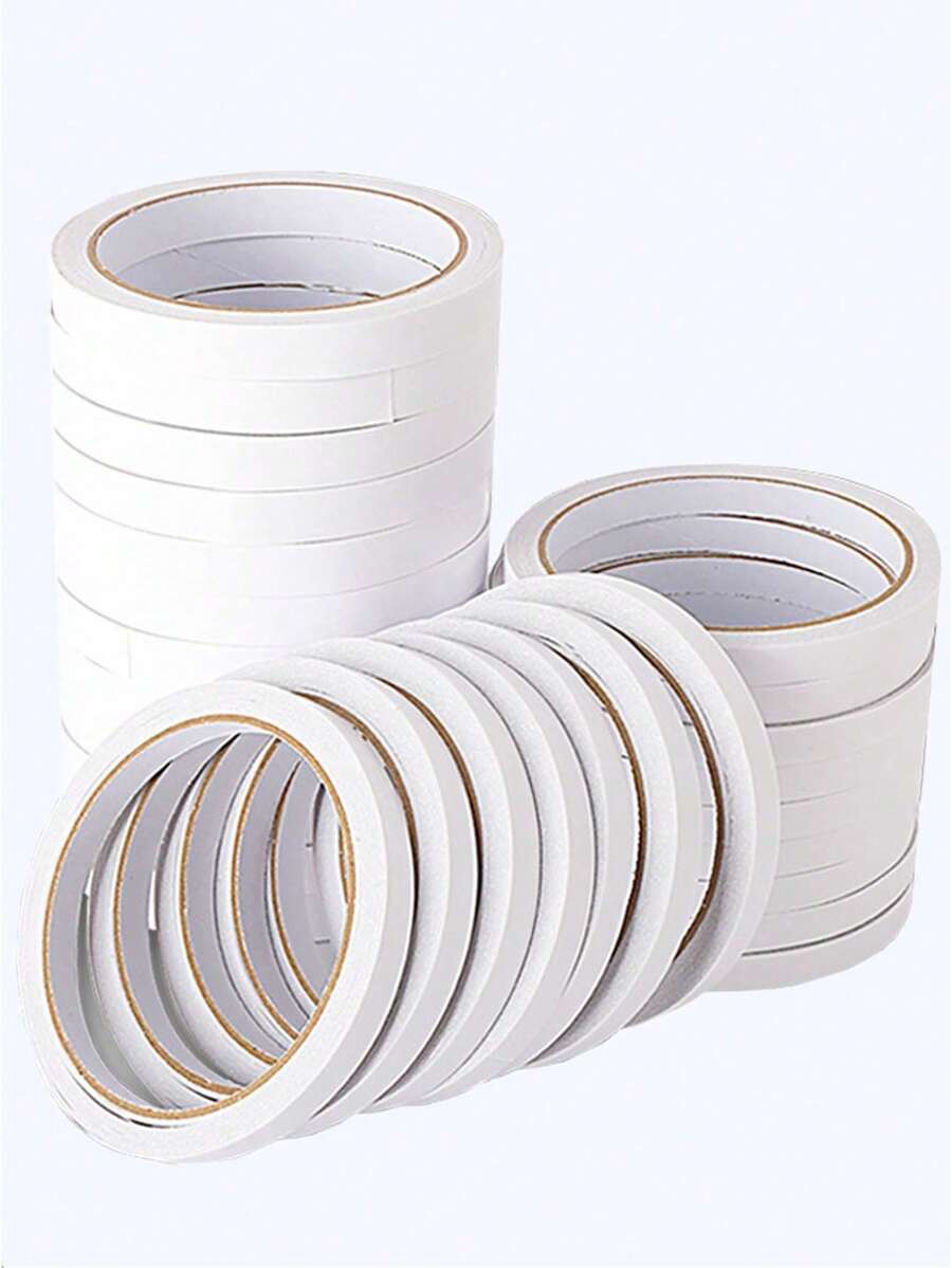 1pc Double-Sided Tape For Gift Wrapping, Long 177.16 Inch Strong Adhesive Transparent Tape Strips For Arts, Crafts, Card Making, Scrapbooking - Non-Waterproof, Wood Surface Friendly - Multicolor - View 1