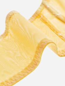 LUVLETTE Plus  Woman Lingerie Full Coverage Support&Breathable Underwire Sexy Unlined Sheer Minimizer Yellow Lace Bra - Yellow - View 10