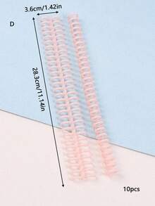 5/10 件可拆卸 30 孔塑料活页夹环，弹簧螺旋环，适用于 A4 纸笔记本文具办公用品 - 采用 PP 材料制成，返校，学校用品