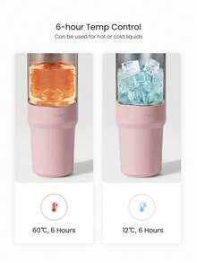 GLOWMODE 30 OZ Easy Sipper Stainless Steel Double-Insulated Scratch-Resistant Flip Straw Portable Handle Beverage Tumbler Gym Studio Travel Hiking Office Outdoors Active Daily Casual