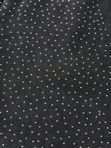 ROMWE MEN Pantalones cortos de verano para hombres con cintura con cordón y adornos de rhinestone - Negro - Ver 7