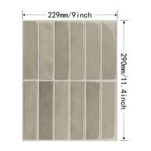 5pcs 3d Epoxy Resin Wall Stickers, Pu Self-Adhesive Kitchen And Bathroom High-Temperature Resistant Pet Tile Stickers And Wallpapers - Multicolor - View 2