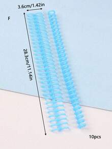 5/10 件可拆卸 30 孔塑料活页夹环，弹簧螺旋环，适用于 A4 纸笔记本文具办公用品 - 采用 PP 材料制成，返校，学校用品