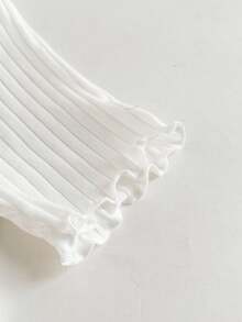 5pcs Baby Girls' Casual Solid Color Elastic Waist Shorts Set - Multicolor - View 4