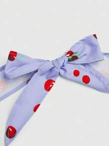 Sweetra Đầm chữ A xếp ly cổ chữ V cỡ lớn, họa tiết Ngày Valentine: Hoa hồng, trái tim, chấm bi, tình yêu, môi, thần Cupid, hoa lá. - Màu tím - Xem 5