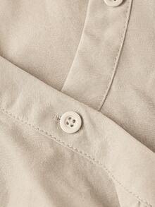 SHEIN MOD Black Long Sleeve Women Dress,Business Women Clothes,Summer Holiday Outfits, Ceremony,Beach Vacation Outfits,Vacation Outfits Women,Out Going Outfits,Graduation Ceremony - Apricot - View 5