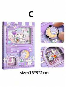 1 buah Buku Catatan Bertema Mesin Penjual Kapsul (80 Halaman), Interior Berwarna Penuh, Menampilkan Kelinci, Panda, Kucing Shiba, Capybara, Memo Pad Saku Kartun & Kreatif, Buku Catatan Kartun Lucu 64K, Jurnal Saku Alat Tulis yang Menyenangkan - MultiWarna - View 10