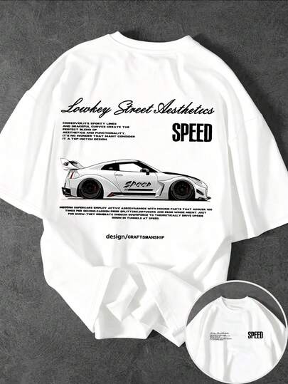 Glimmora Men's Casual Printed Round Neck Short Sleeve T-Shirt