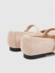 Sleekvia Women's Buckle Design Casual Versatile Flat Shoes Valentine's Day - Apricot - View 9