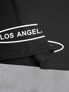 Manfinity Dauomo Men's Summer Casual Pigeon Print Drawstring Waist Shorts