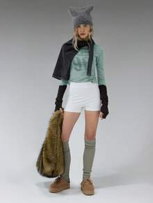 COUREZ Long Sleeve Jersey Top With Front Graphic Print /Y2K Long Sleeve Tops Going Out Tops Women Tops Winter Clothes For Women Blue Top Graphic Tees Women Cute Tops Summer Tops Summer Outfits - Green - View 7