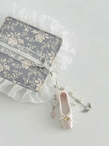Joivida 1 pieza Lindo encanto de zapato de ballet para bolso de teléfono, billetera, colgante, regalo perfecto para el Día de San Valentín y vacaciones de Año Nuevo, cuatro estilos. - Multicolor - Ver 6