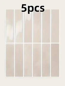 5pcs 3d Epoxy Resin Wall Stickers, Pu Self-Adhesive Kitchen And Bathroom High-Temperature Resistant Pet Tile Stickers And Wallpapers - Multicolor - View 7