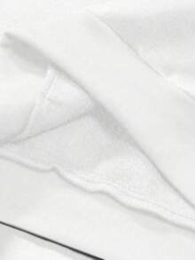 SHEIN Áo nỉ dài tay dáng rộng in họa tiết da báo dành cho nữ cỡ lớn. - trắng - Xem 4