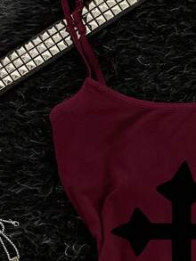 Glimmora Women's Casual Versatile Cross Pattern Camisole, Suitable For Dating And Outings - Multicolor - View 3