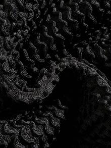 Swim SXY 女士新款纯色纹理粗肩带V领露背性感连体泳衣，适合海滩度假，春夏秋季皆宜 - 黑色 - 查看 8