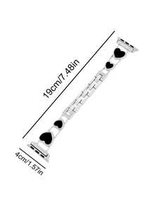 Teckwe Heart Shaped Watch Strap, Suitable For Smart Ladies' Watches 38/40/41/S10S11-42MM Smart Watch Series Bracelet - Multicolor - View 6