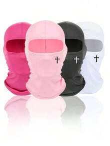 1pc Unisex Balaclava Ski Mask, Windproof Face Cover For Cycling, Skiing, Outdoor Activities, Daily Use - Multicolor - View 1