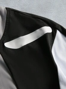 STYNVO Colorblock Round Neck Short Sleeve Fashionable Top, Summer - Multicolor - View 3