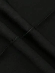 GlowEve CURVE Quần công sở thời trang dáng rộng dành cho nữ cỡ lớn - màu đen - Xem 7