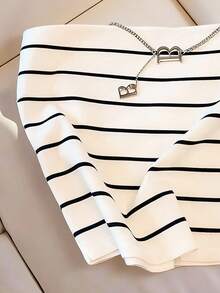GlowEve 女士条纹休闲百搭抹胸上衣 - 彩色 - 查看 3