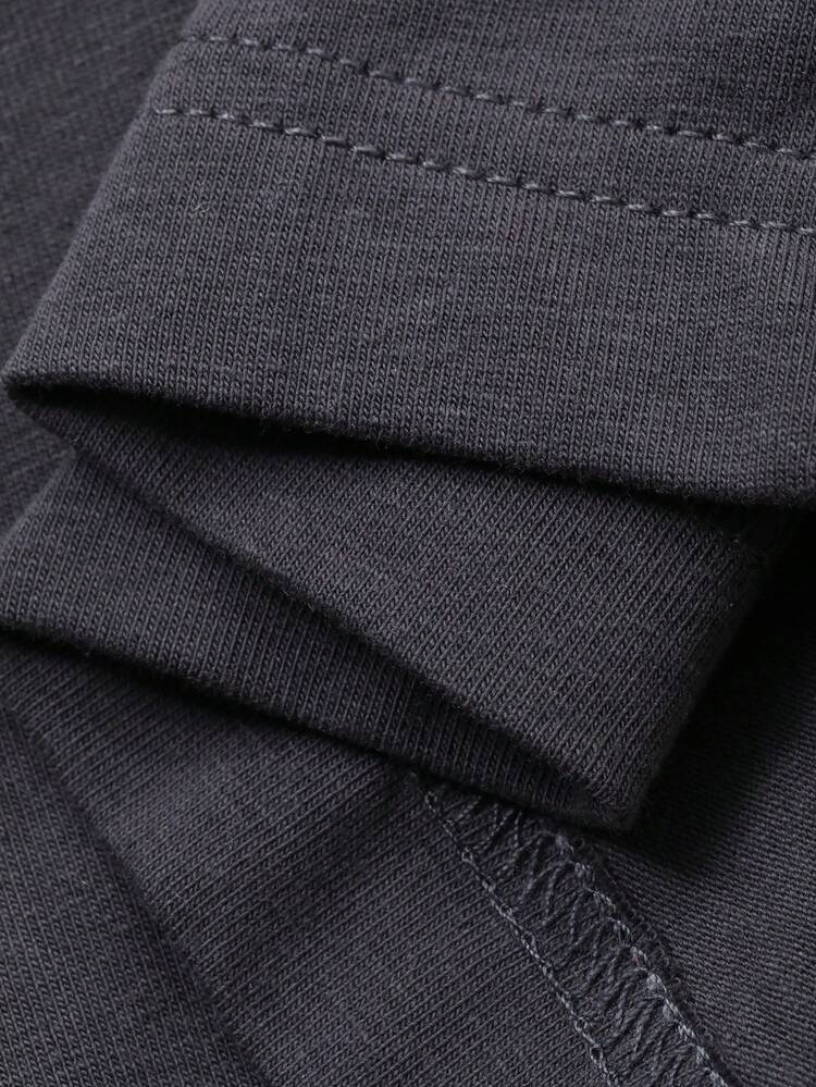 Casual Contrast Color Raglan Sleeve Loose Women's Pajama Set