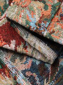 DAZY 女士花卉印花优雅中长款派对连衣裙 - 米色 - 查看 7