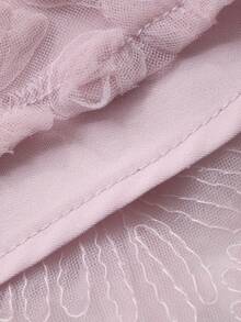 DAZY Women's Korean Style Textured Sleeveless Shirt & Loose Fit Pants 2 Pieces Set - Pink - View 8