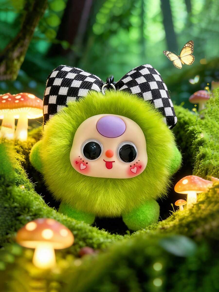 Exquisite Bow Keychain - Playful Aesthetic Car Accessories, Feminine Animal Decor, Adorable Handheld Charm, Unique Fashion Gift For Women - Multicolor - View 1