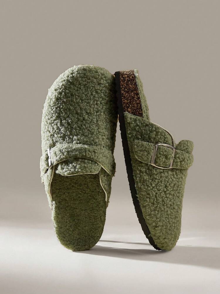 Women's Round Toe Fluffy Slippers School Supplies Back To School Spring Shoes Spring Break Easter For Christmas