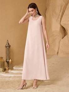SHEIN Najma Bộ đồ nữ thời trang thanh lịch dáng rộng, phối nhiều mảnh, được thiết kế riêng. - Hồng - Xem 7