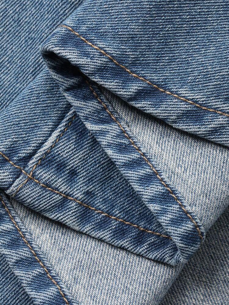Women's Denim Mermaid Skirt With Cutout Design, Elegant Y2k