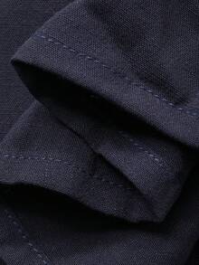 DAZY Bộ jumpsuit nữ thanh lịch với thiết kế phối màu, viền xếp ly, kiểu trễ vai, ống rộng, thích hợp cho kỳ nghỉ, mùa xuân/hè. - màu đen - Xem 4
